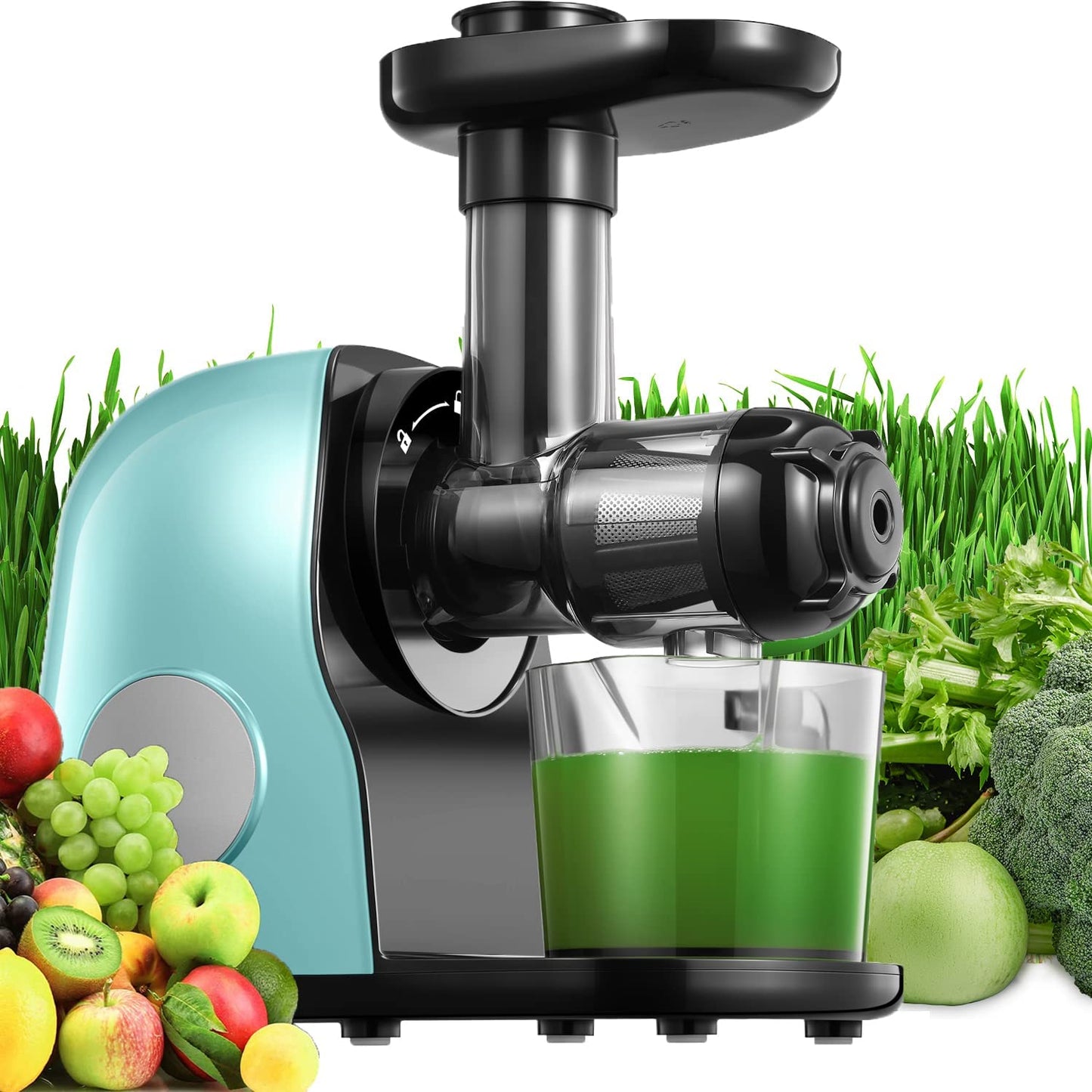 juicer machine, slow juicer Easy to use,green