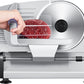 Meat Slicer For Home Use, Housnat Kitchen Pro Electric Deli & Food Slicer with 0-15mm Adjustable Thickness and 7.5" Stainless Steel Blade Cuts Meat, Cheese, Bread, Include Food Pusher, 150W