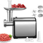Meat Grinder Electric, Stainless Steel, HOUSNAT 2000W Max Heavy Duty Meat Mincer Machine with 2 Blades, 3 Plates, 3 in 1 Food Grinder, Sausage Stuffer Tube & Kubbe Kit for Home Kitchen Use
